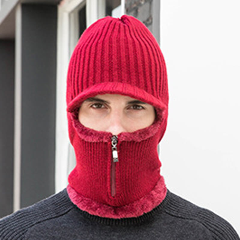 Zipper Beanie Gloves 2 In 1 Set - image 2