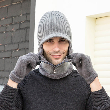 Zipper Beanie Gloves 2 In 1 Set - image 12