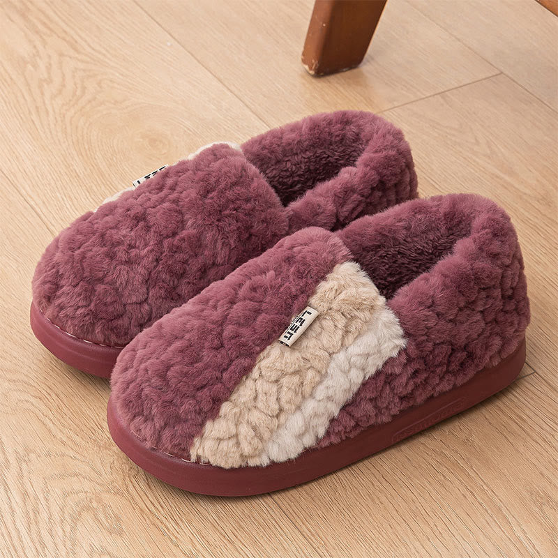 Plus Size Color Matching Slippers - Purple - EU43-44(US9-10) - image 6
