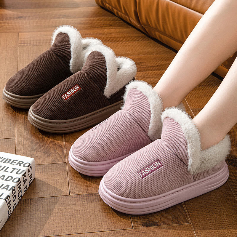 Plus Size Skin Friendly Warm Slippers - image 1
