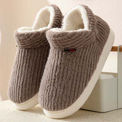 Plus Size Comfortable Candy Color Slippers - Coffee - EU45-46(US11-12) - image 8
