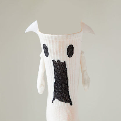 Plus Size Ghost Magnetic Attraction Quarter Socks(2 Pairs)