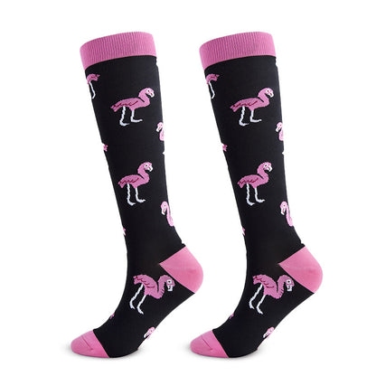 Animal Fruit Knee High Compression Socks(6 Pairs) - image 12
