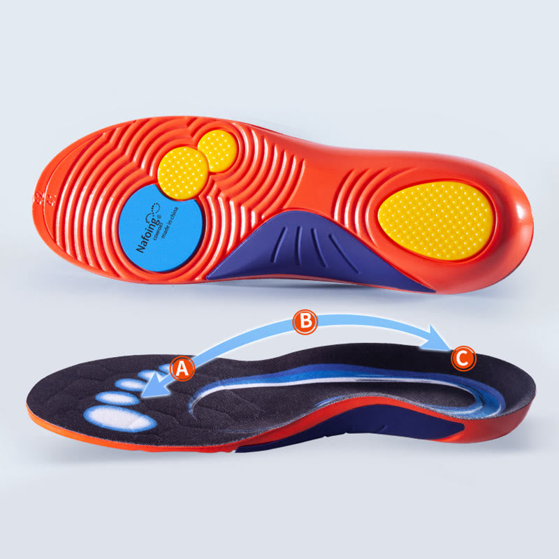 Plus Size Fast Drying Shoe Insoles - Orange - EU45-46(US11-12) - image 6