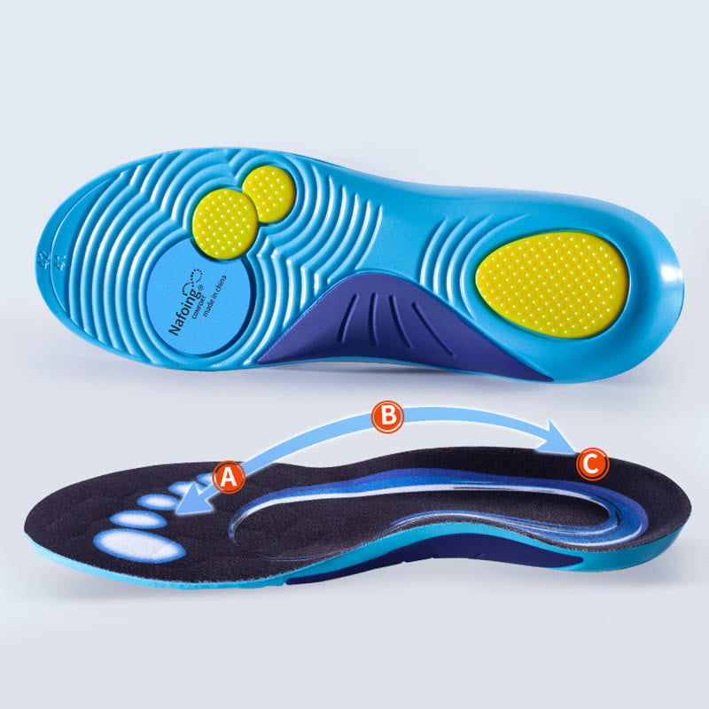 Plus Size Fast Drying Shoe Insoles - Blue - EU45-46(US11-12) - image 7