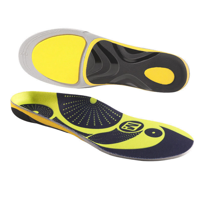 Plus Size High Elasticity Shoe Insoles - Yellow - EU45-46(US11-12) - image 1