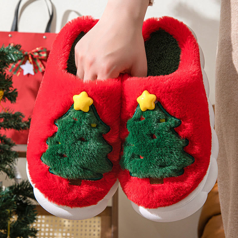 Plus Size Christmas Tree Slippers - image 3
