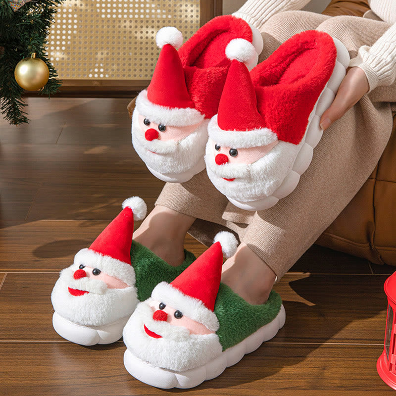 Plus Size Santa Claus Slippers - image 1