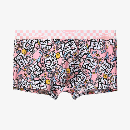 Plus Size Pink Series Boxer Briefs(4 Packs)