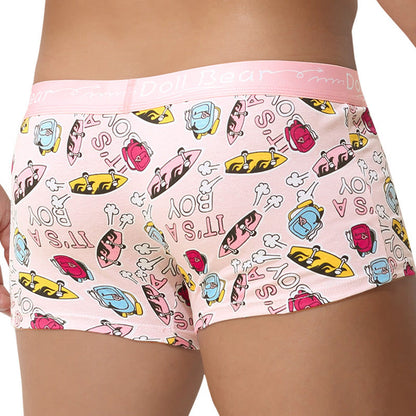 Plus Size Pink Series Boxer Briefs(4 Packs)