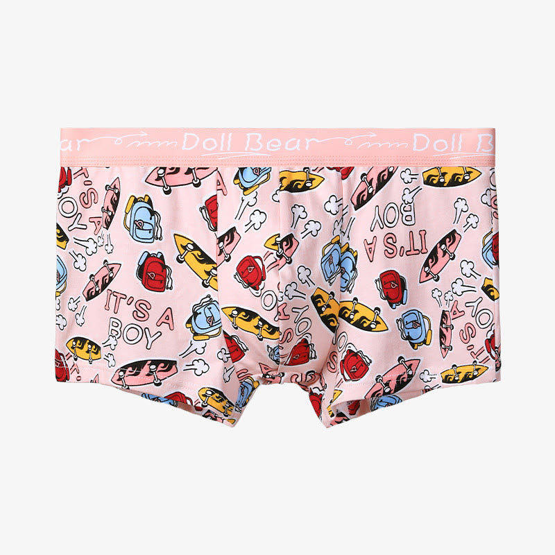 Plus Size Pink Series Boxer Briefs(4 Packs)