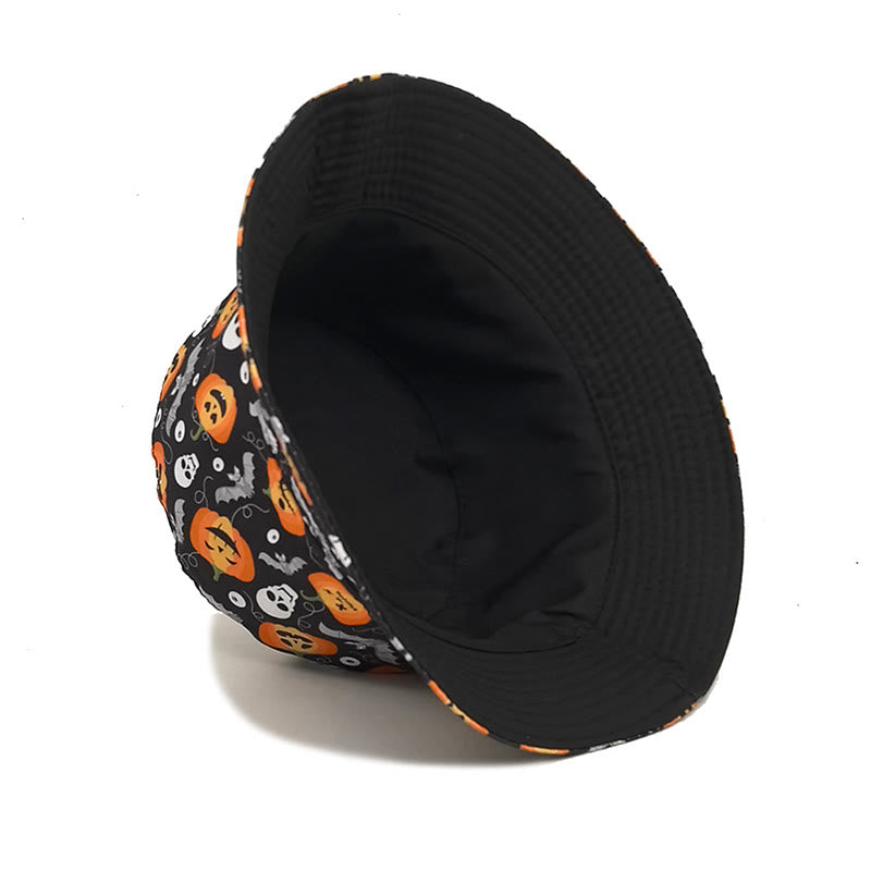 Plus Size Scary Jack-O'-Lantern Bucket Hat - image 2