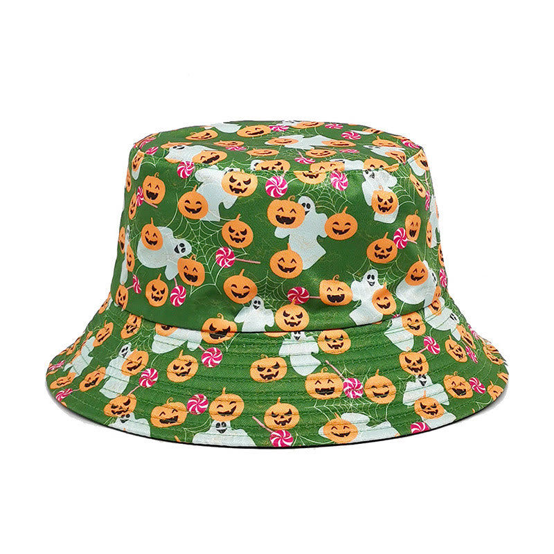 Plus Size Green Pumpkin Bucket Hat - Green - One Size - image 0