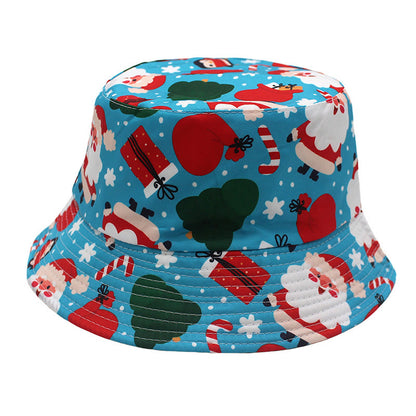 Plus Size Christmas Elements Bucket Hat - Blue - One Size - image 7