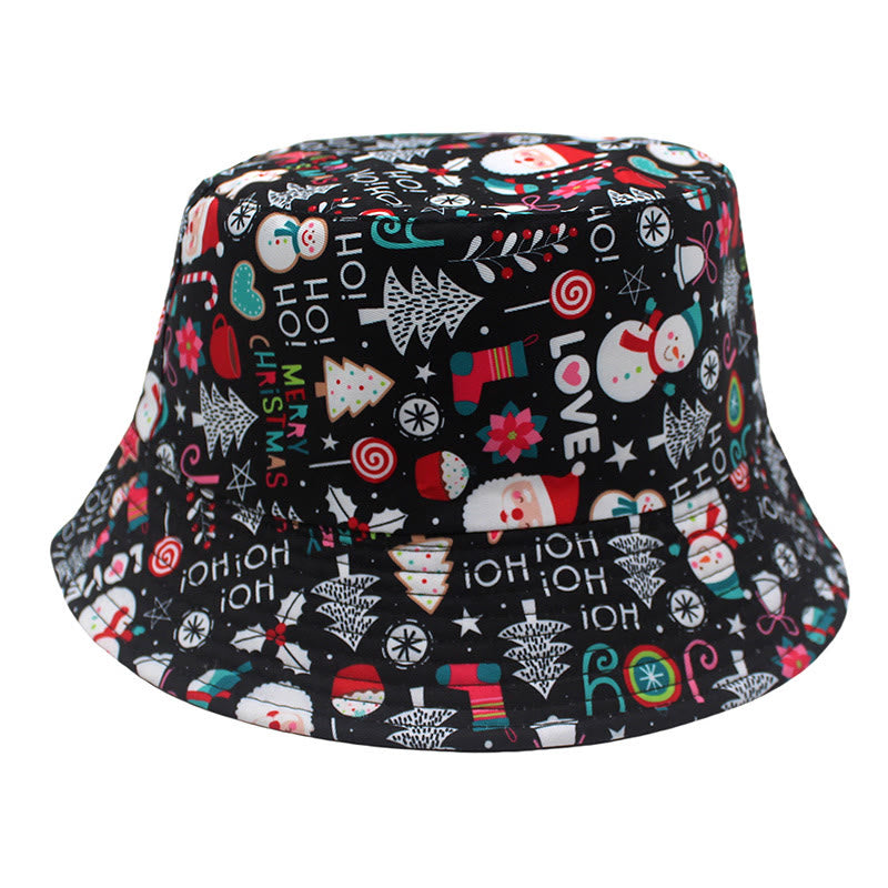 Plus Size Christmas Elements Bucket Hat - Xmas Tree - One Size - image 9