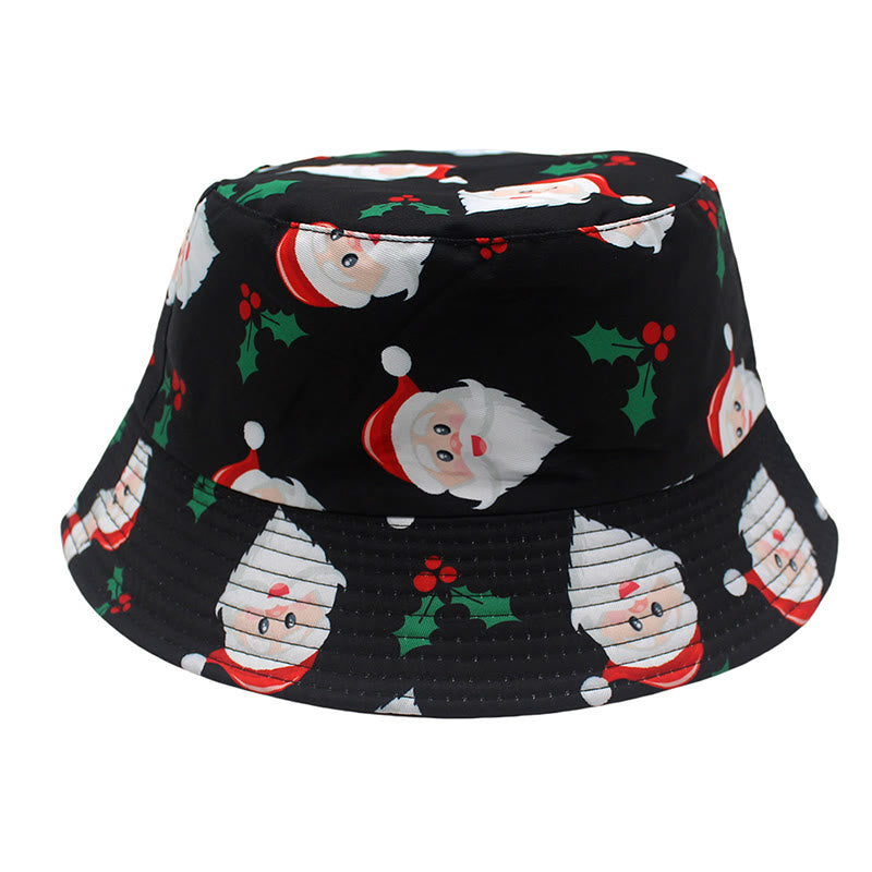 Plus Size Christmas Elements Bucket Hat - Santa Claus - One Size - image 3