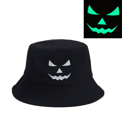 Plus Size noctilucous Horror Expression Bucket Hat - B - One Size - image 2