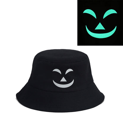 Plus Size noctilucous Horror Expression Bucket Hat - C - One Size - image 2