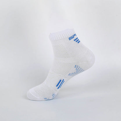Candy Color Quarter Compression Socks(7 Pairs) - White - EU37-40(US4-7) - image 5