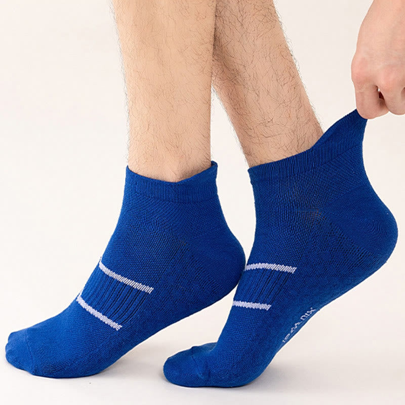 Plus Size Two Bars Quarter Compression Socks(10 Pairs)