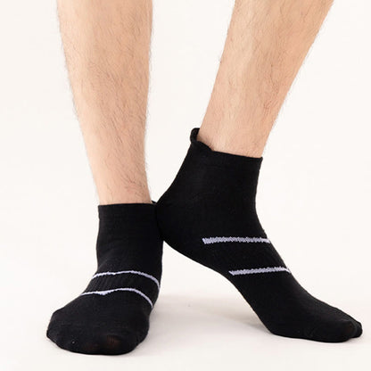 Plus Size Two Bars Quarter Compression Socks(10 Pairs)