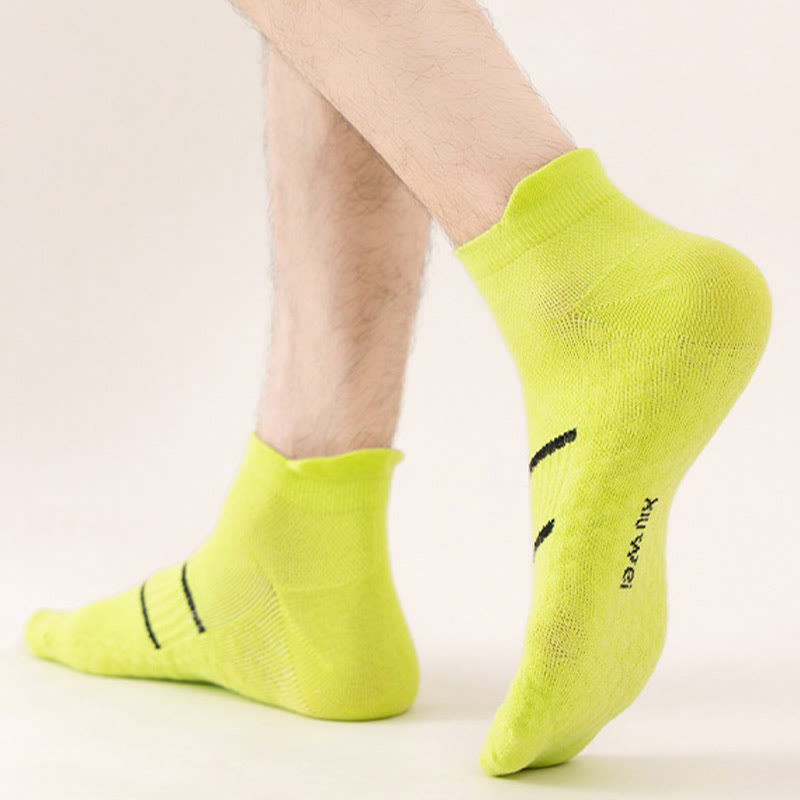 Plus Size Two Bars Quarter Compression Socks(10 Pairs)