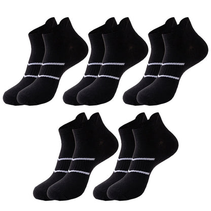 Plus Size Two Bars Quarter Compression Socks(10 Pairs)