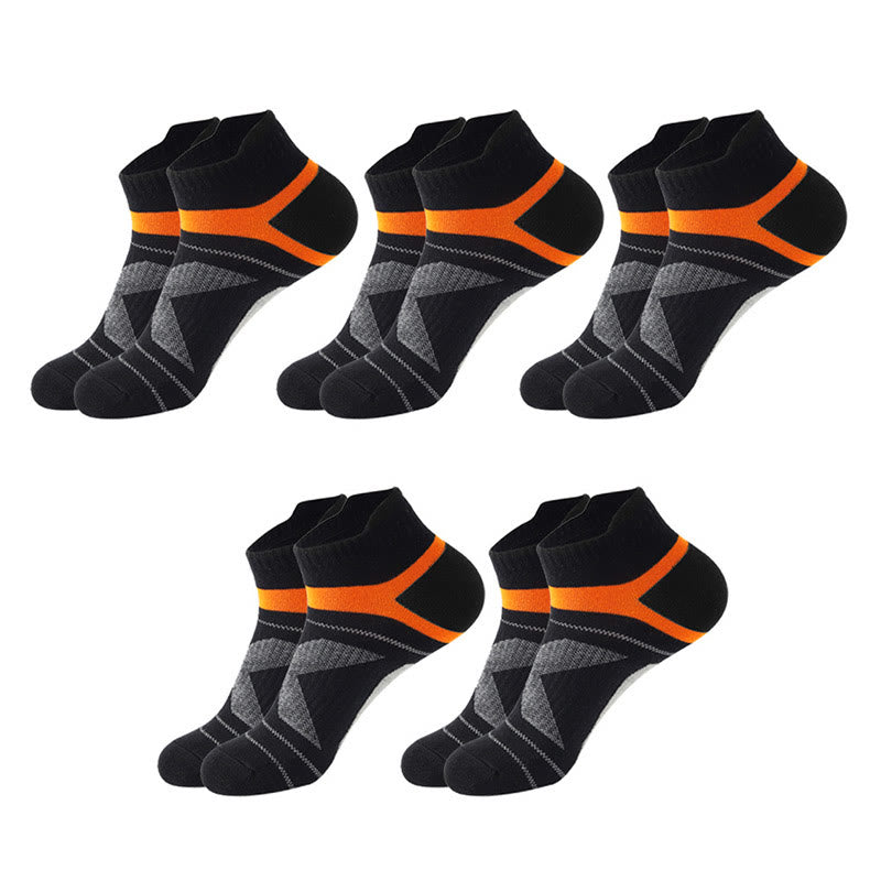Fashion Design Ankle Compression Socks(10 Pairs) - Black - EU39-45(US6-11) - image 5