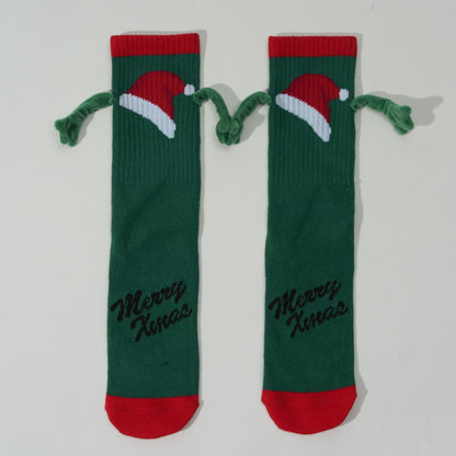 Plus Size Christmas Magnetic Crew Socks(3 Pairs) - image 8