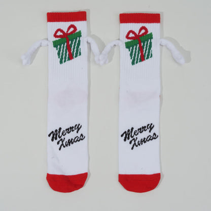 Plus Size Christmas Magnetic Crew Socks(3 Pairs) - image 9