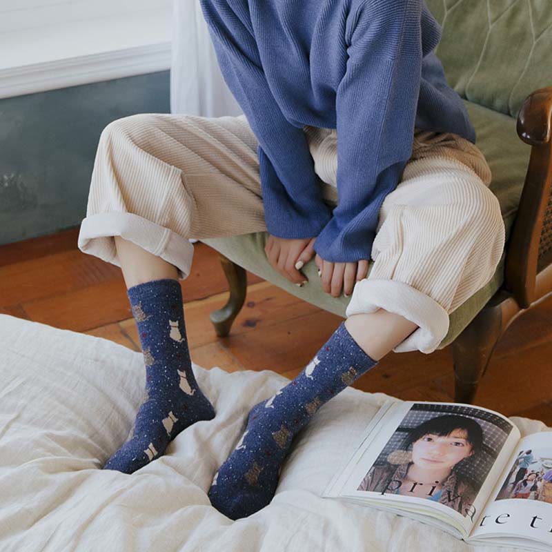 Striped Color Block Quarter Socks(4 Pairs) - image 6