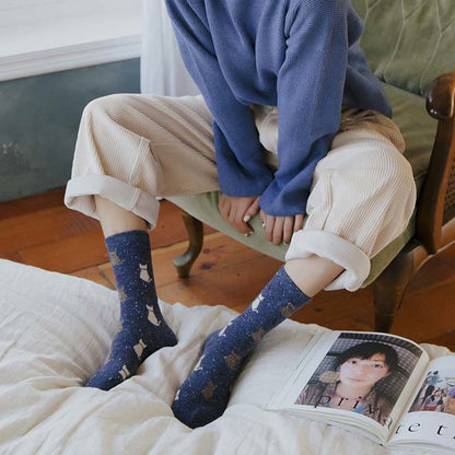 Striped Color Block Quarter Socks(4 Pairs) - image 6