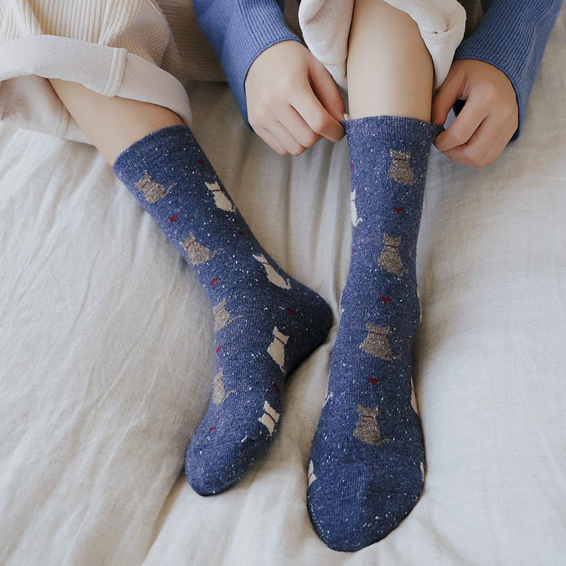 Striped Color Block Quarter Socks(4 Pairs) - image 3