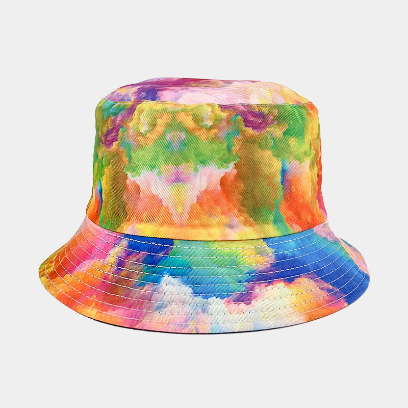 Plus Size Tie Dye Bucket Hat - B - One Size - image 1