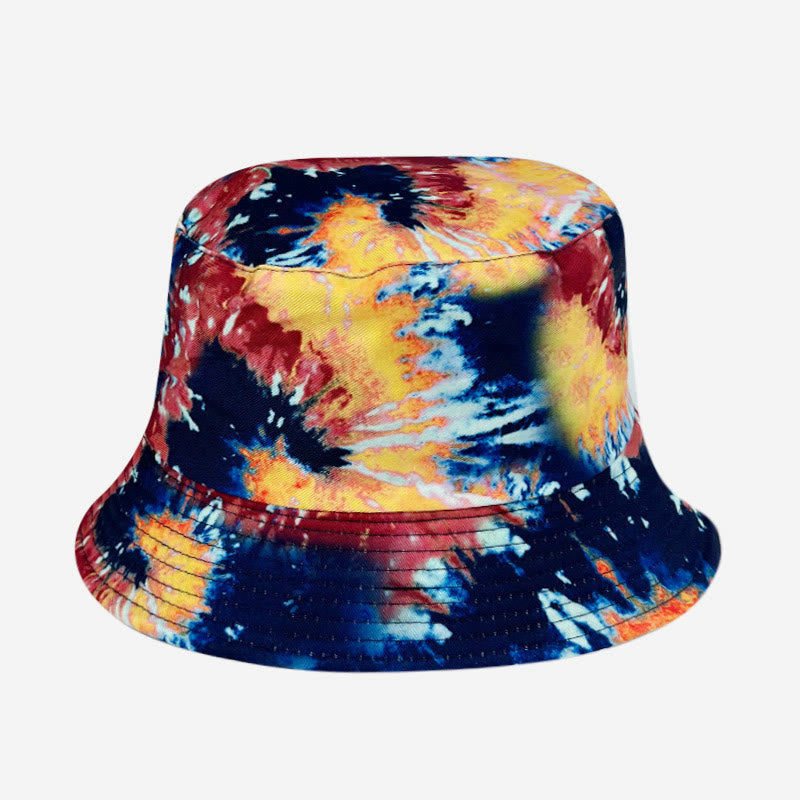 Plus Size Red Tie Dye Bucket Hat - B - One Size - image 1
