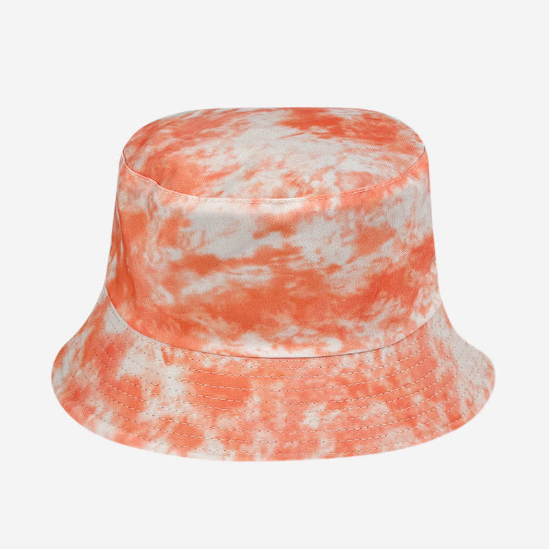 Plus Size Blue Purple Tie Dye Bucket Hat