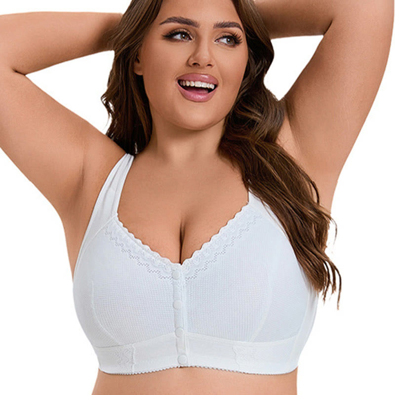 Lace Vest Style Wireless Bra - image 0