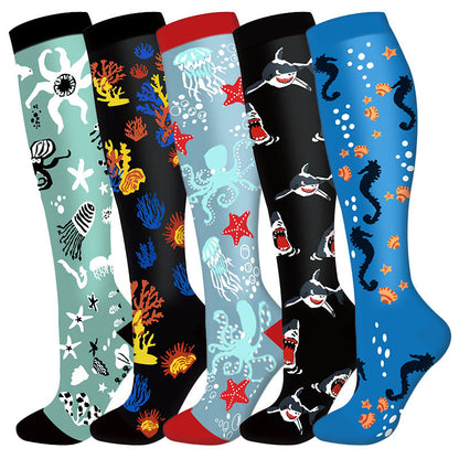 Underwater World Compression Socks(5 Pairs) - image 0