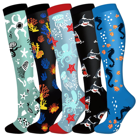 Underwater World Compression Socks(5 Pairs) - image 0