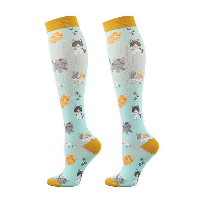 Cute Animals Compression Socks(5 Pairs) - image 1