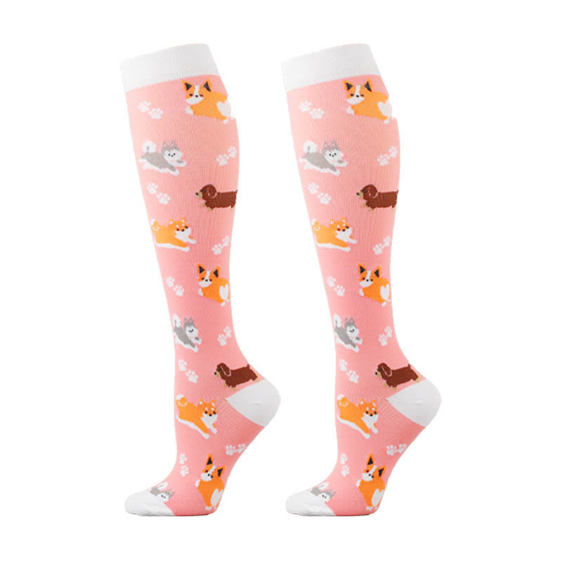 Cute Animals Compression Socks(5 Pairs) - image 3