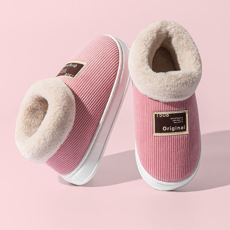 Plus Size Warm Comfortable Slippers - Pink - EU39-40(US6-7) - image 11