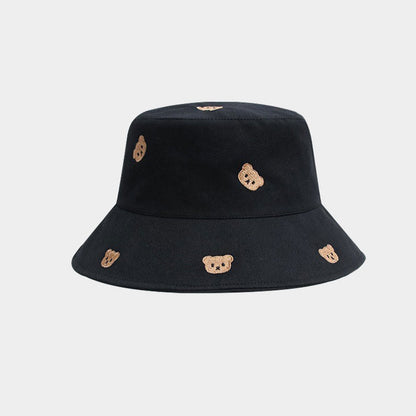 Plus Size Bear Bucket Hat - Black - One Size - image 3