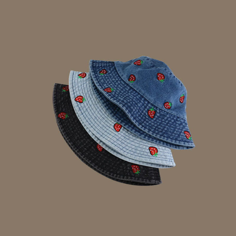 Plus Size Strawberry Bucket Hat - image 5