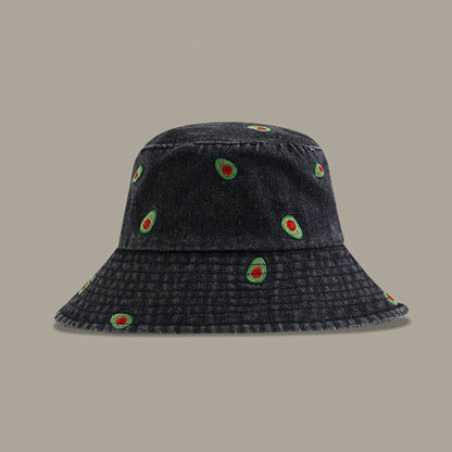 Plus Size Avocado Bucket Hat - Black - One Size - image 0