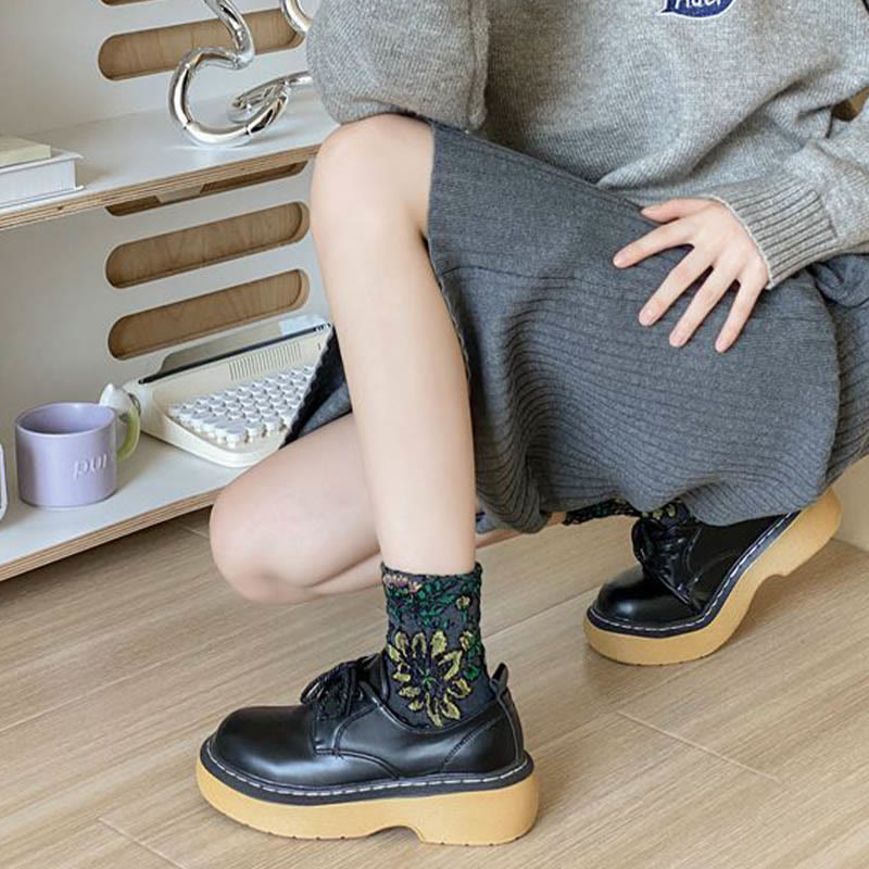 French Pattern Quarter Socks(5 Pairs) - image 5