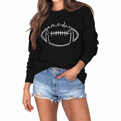 Plus Size White Rugby Print Sweatshirt - image 9