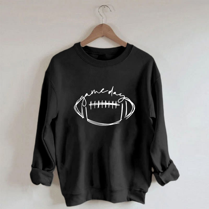 Plus Size White Rugby Print Sweatshirt - image 0