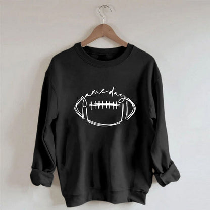 Plus Size White Rugby Print Sweatshirt - image 0