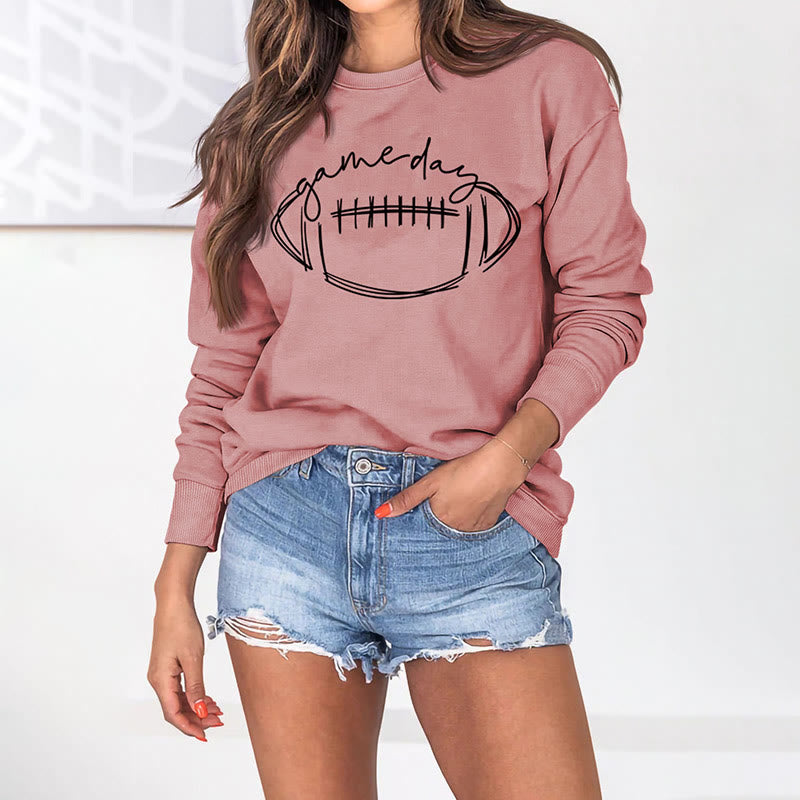 Plus Size Black Game Day Print Sweatshirt - image 19